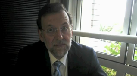 Rajoy no seu vídeo blog